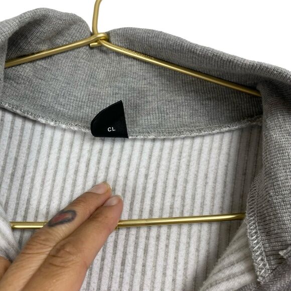 Shein Womens Grey Polyester Pullover Sweatshirt Size L Zip - Laguna Beach‎ 502 - Picture 5 of 9